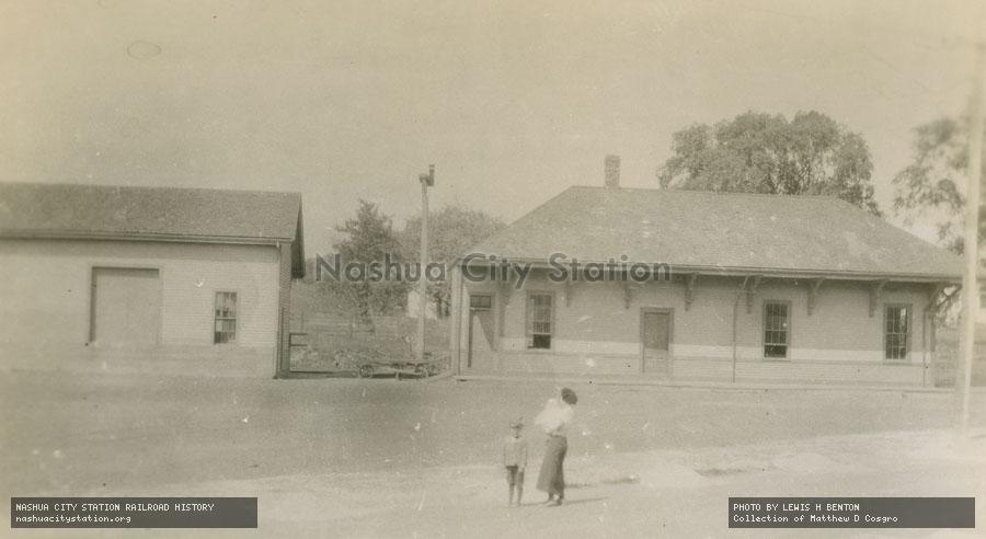 Postcard: Railroad Station, South Hanson, Massachusetts